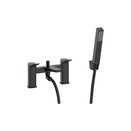 Evie Bath/Shower Mixer & Bracket - Matt Black | Bathroom Tap