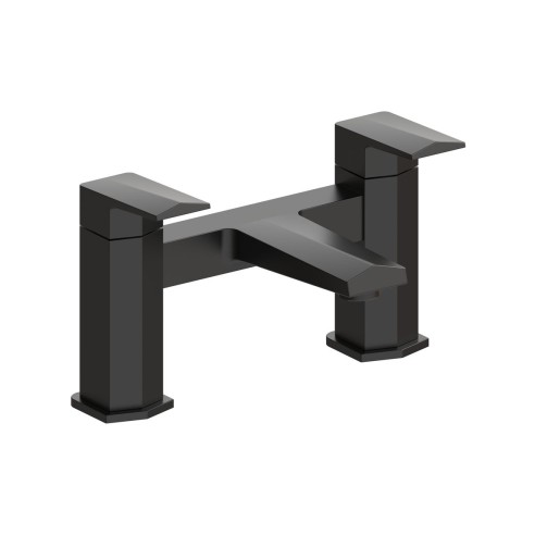 Elsa Bath Filler - Matt Black | Bathroom Taps | BathroomKing