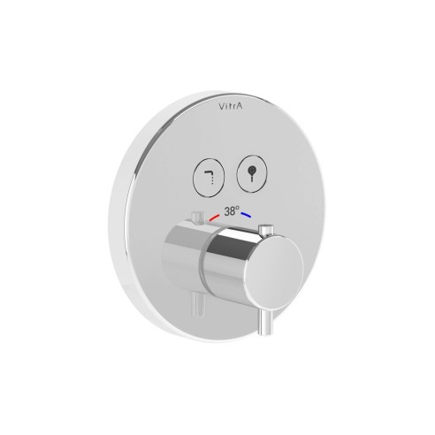 VitrA Aquacontrol Round Concealed Thermostatic 2-Way Bath Mi