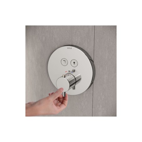 VitrA Aquacontrol Round Concealed Thermostatic 2-Way Bath Mi