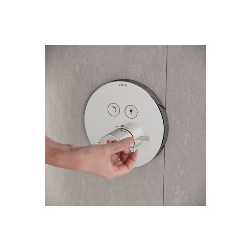VitrA Aquacontrol Round Concealed Thermostatic 2-Way Bath Mi