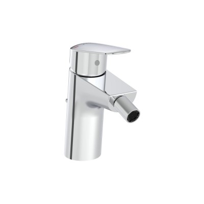 VitrA Flow Round Bidet Mixer - Chrome | Bathroom Taps | Bath