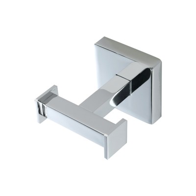 Livenza Double Robe Hook - Chrome | Bathroom Accessories | B