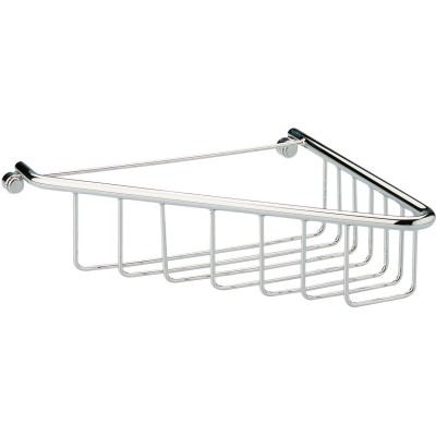 Lussari 1-Tier Corner Shower Caddy - Chrome | Bathroom Acces