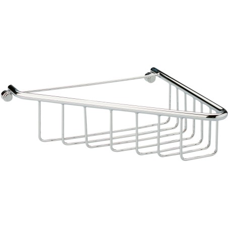 Lussari 1-Tier Corner Shower Caddy - Chrome | Bathroom Acces