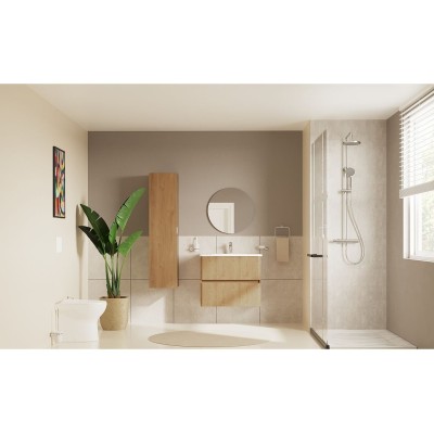 VitrA Flow Round Large Basin Mixer - Chrome | Bathroom Taps 2