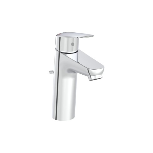VitrA Flow Round Large Basin Mixer w/Waste Lever - Chrome |