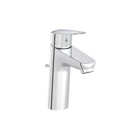 VitrA Flow Round Large Basin Mixer w/Waste Lever - Chrome |