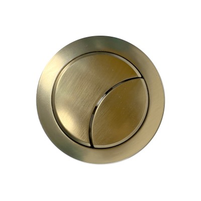 Dual Push Button Cover (Cable) - Brushed Brass | Bathroom Ac