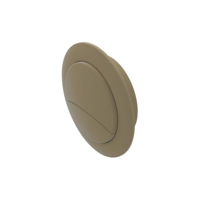 Dual Push Button Cover (Rod) - Brushed Brass | Bathroom Acce 2