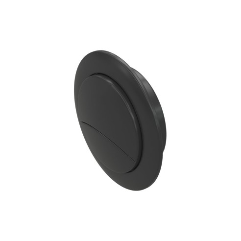 Dual Push Button Cover (Rod) - Matt Black | Bathroom Accesso