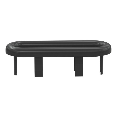 Oval Overflow Ring - Matt Black | Bathroom Accessories | Bat