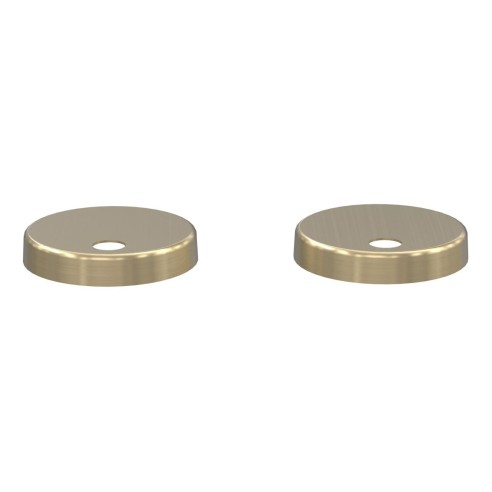 Toilet Seat Cover Caps - Brushed Brass | Bathroom Accessorie