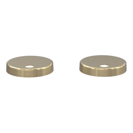 Toilet Seat Cover Caps - Brushed Brass | Bathroom Accessorie