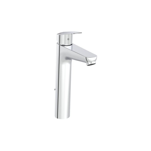 VitrA Flow Round Tall Basin Mixer w/Waste Lever - Chrome | B