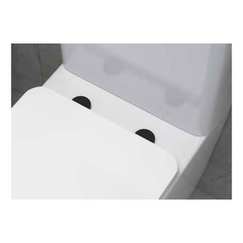 Toilet Seat Cover Caps - Matt Black | Bathroom Accessories |