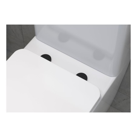 Toilet Seat Cover Caps - Matt Black | Bathroom Accessories |