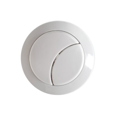 Dual Push Button Cover (Rod) - Matt White | Bathroom Accesso
