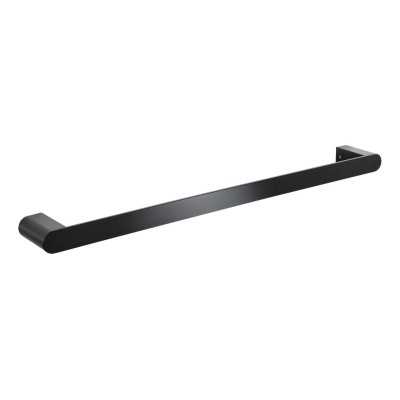 Abode Uno Single Towel Rail - Matt Black | Bathroom Accessor