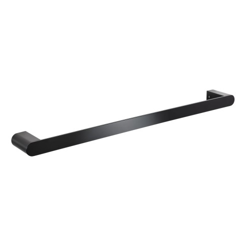 Abode Uno Single Towel Rail - Matt Black | Bathroom Accessor