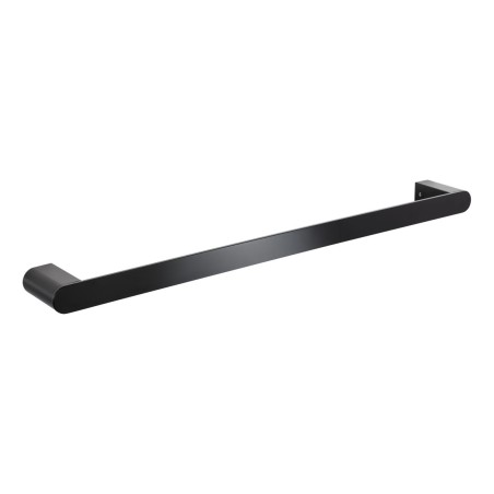 Abode Uno Single Towel Rail - Matt Black | Bathroom Accessor