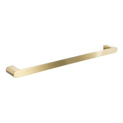 Abode Uno Single Towel Rail - Brushed Brass | Bathroom Acces