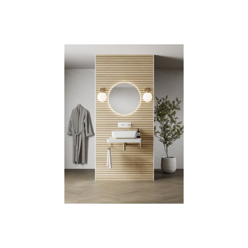 Abode Uno Single Towel Rail - Brushed Brass | Bathroom Acces