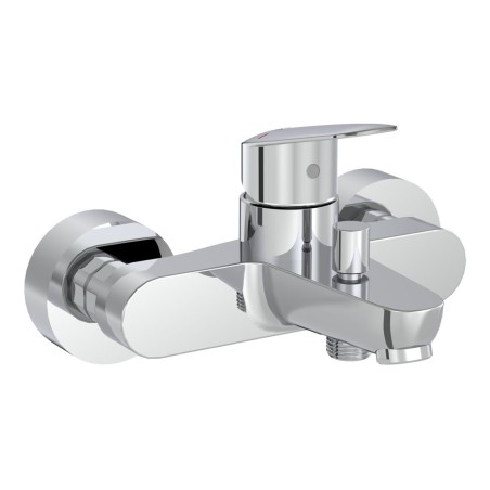 VitrA Flow Round Wall Mounted Bath/Shower Mixer - Chrome | B