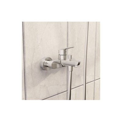 VitrA Flow Round Wall Mounted Bath/Shower Mixer - Chrome | B 2