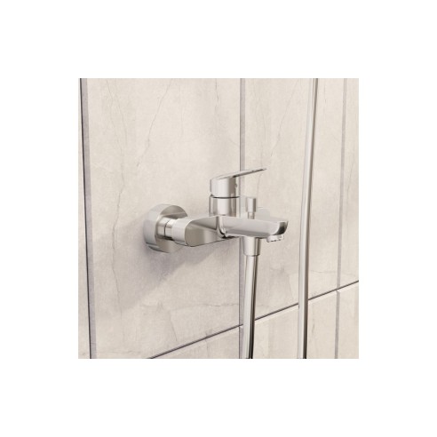 VitrA Flow Round Wall Mounted Bath/Shower Mixer - Chrome | B