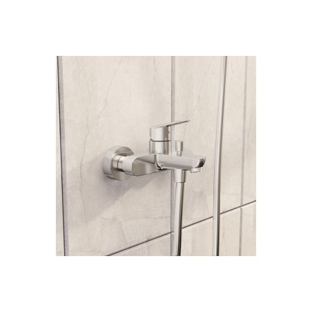 VitrA Flow Round Wall Mounted Bath/Shower Mixer - Chrome | B