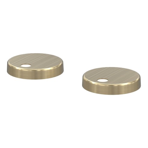 Santiago Toilet Seat Cover Caps - Brushed Brass | Bathroom A