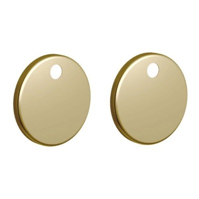 Santiago Toilet Seat Cover Caps - Brushed Brass | Bathroom A 2