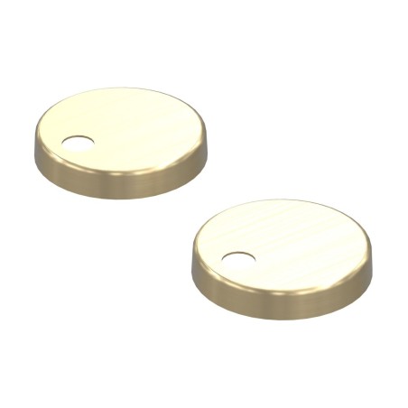 Santiago Toilet Seat Cover Caps - Brushed Brass | Bathroom A