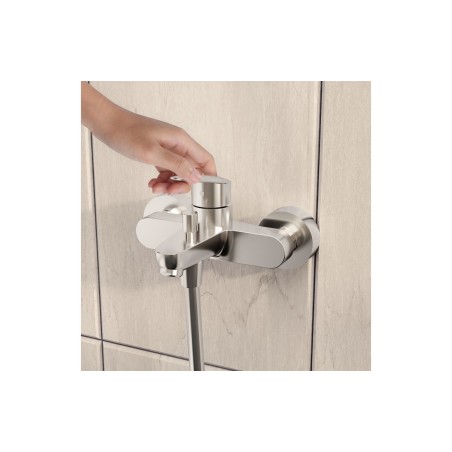 VitrA Flow Round Wall Mounted Bath/Shower Mixer - Chrome | B