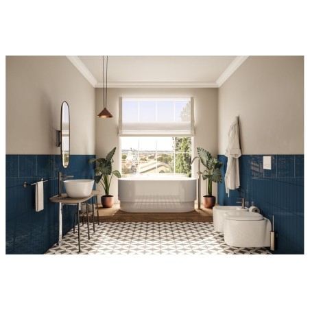 VitrA Origin 45cm Single Towel Rail - Brushed Nickel | Bathr