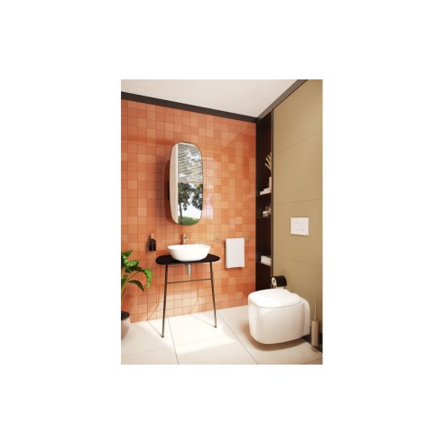 VitrA Origin 45cm Single Towel Rail - Brushed Nickel | Bathr