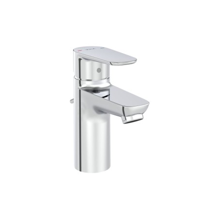 VitrA Flow Soft Basin Mixer w/Waste Lever - Chrome | Bathroo