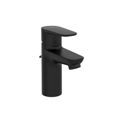 VitrA Flow Soft Basin Mixer w/Waste Lever - Matt Black | Bat