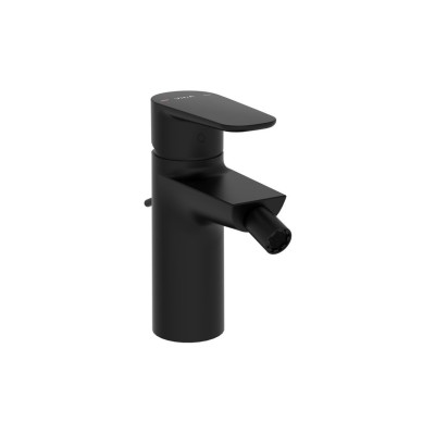 VitrA Flow Soft Bidet Mixer - Matt Black | Bathroom Taps | B
