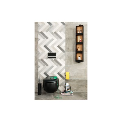 VitrA Origin Free Standing WC Brush Holder - Matt Black | Ba 2