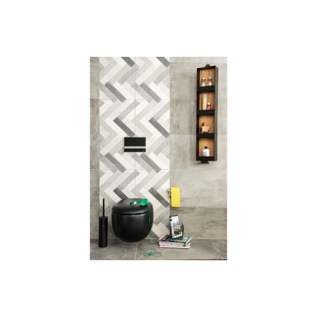 VitrA Origin Free Standing WC Brush Holder - Matt Black | Ba