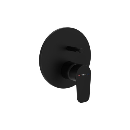 VitrA Flow Soft Integrated Bath Mixer Valve - Matt Black | B