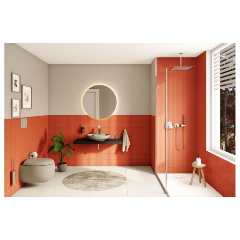 VitrA Origin Toilet Roll Holder - Brushed Nickel | Bathroom