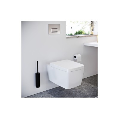 VitrA Origin Wall Mounted WC Brush Holder - Matt Black | Bat 2