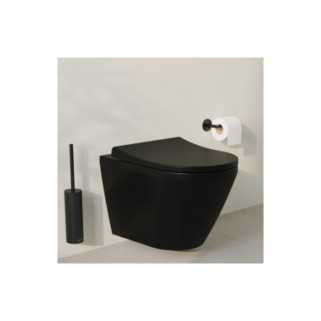 VitrA Origin Wall Mounted WC Brush Holder - Matt Black | Bat