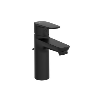 VitrA Flow Soft Large Basin Mixer w/Waste Lever - Matt Black