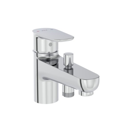 VitrA Flow Soft Monohole Bath/Shower Mixer - Chrome | Bathro