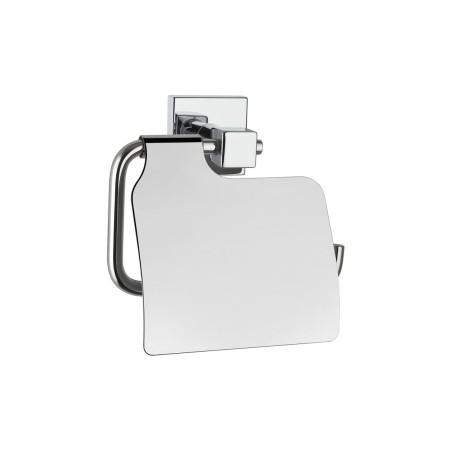 VitrA Q-Line Toilet Roll Holder w/Cover - Chrome | Bathroom