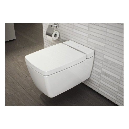 VitrA Q-Line Toilet Roll Holder w/Cover - Chrome | Bathroom